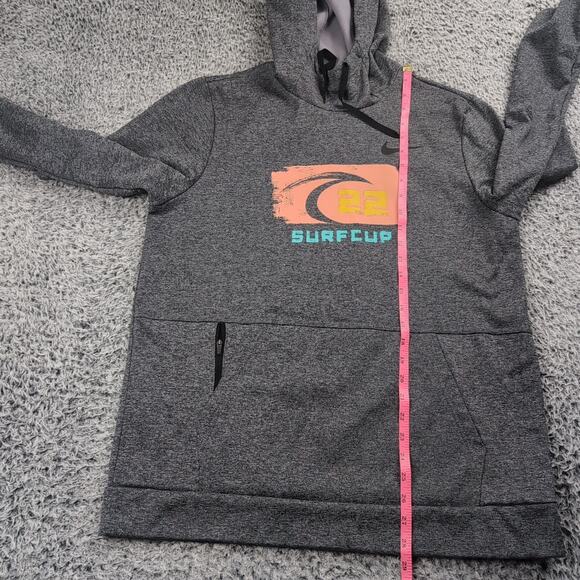 Nike Hoodie Adult Large Gray Therma Fit Sweater Athleisure Lounge Pullover Men - Picture 4 of 6